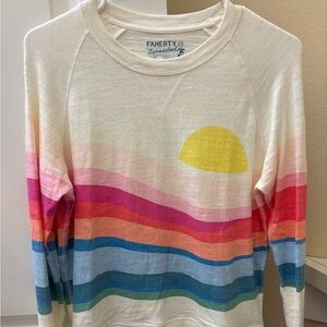 Faherty Solei Spritz long sleeve sweatshirt